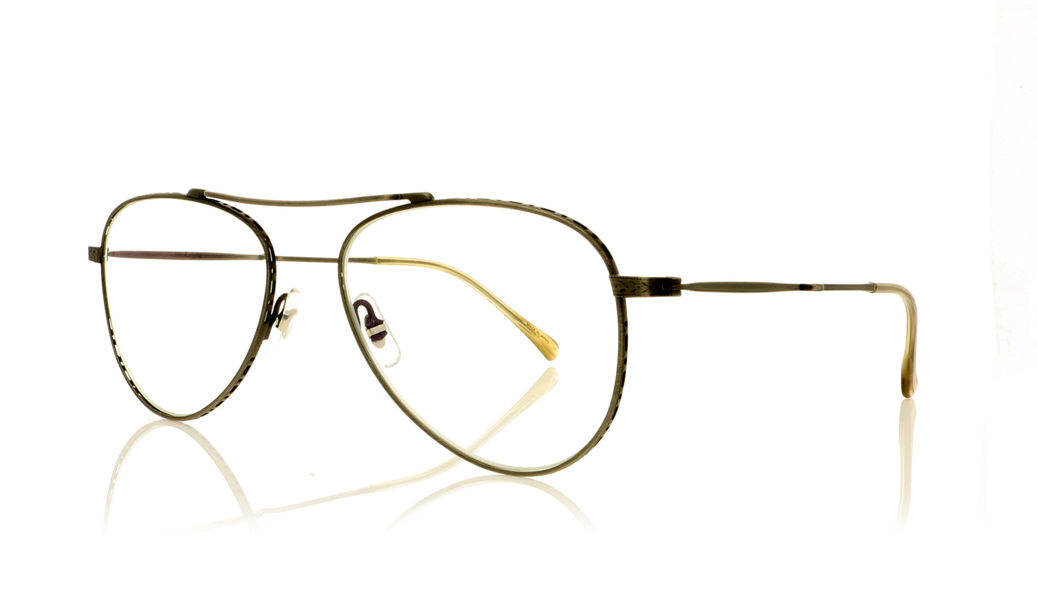 Mr. Leight Ichi C PW-GW Pewter Greywood Glasses - Angle
