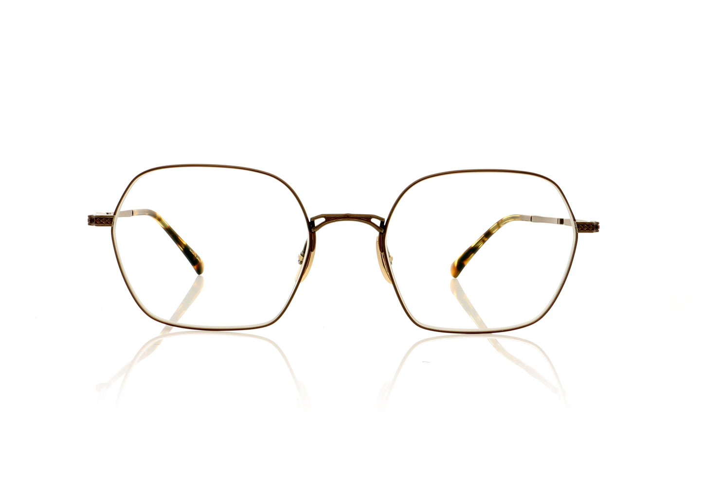 Mr. Leight Shi CG-TORT Chocolate Gold-Tortoise Glasses - Front