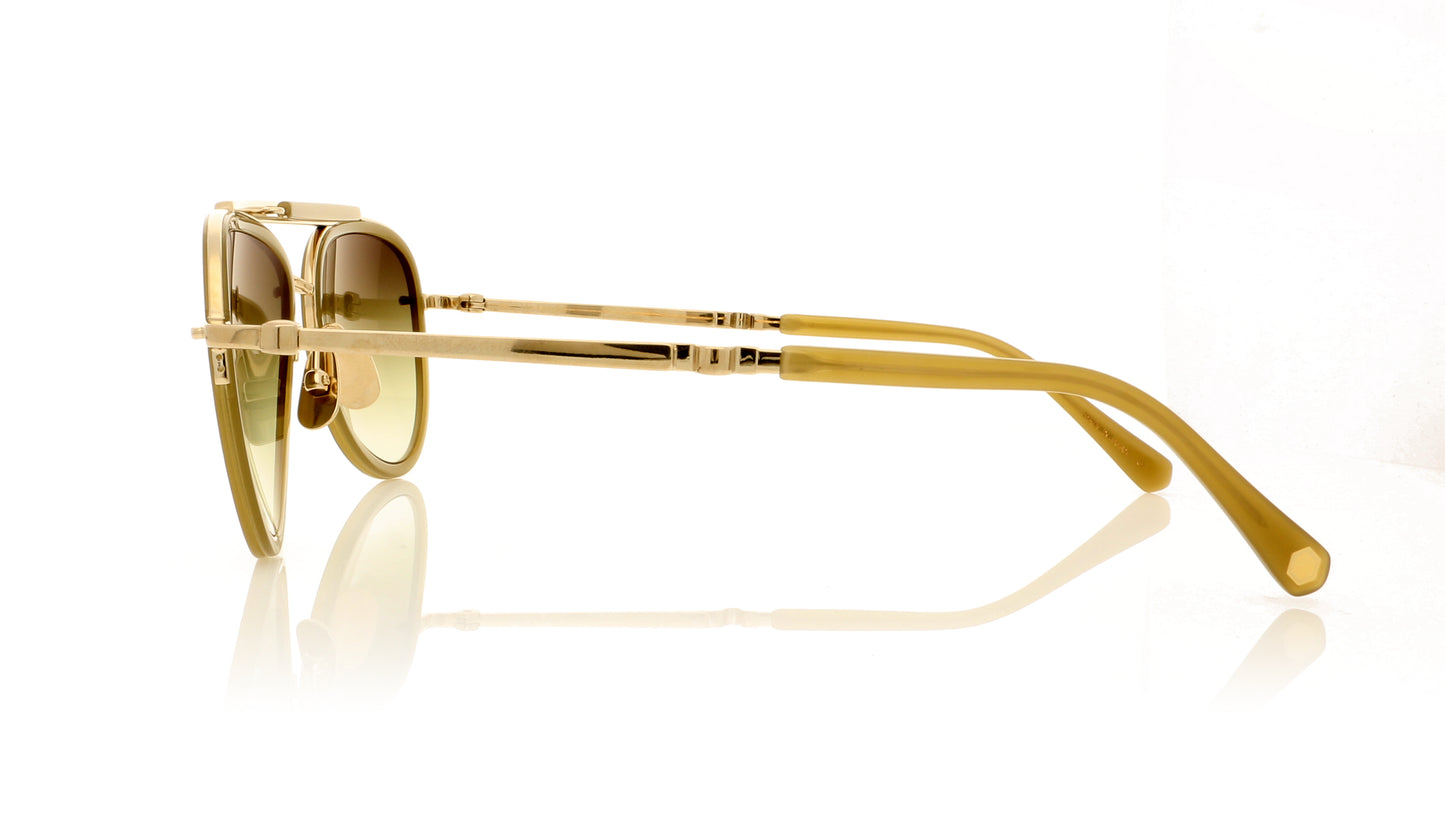 Mr. Leight Doheny SL 12KWG-CRSC/PLM 12K White Gold-Crescent Sunglasses - Side