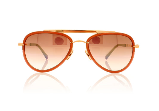Mr. Leight Doheny SL 18KRG-RW/SU 18K Rose Gold - Rosewood Sunglasses - Front