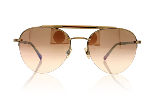 Mr. Leight Rodeo SL ATG-BW/CYN Antique Gold-Beachwood Sunglasses - Front