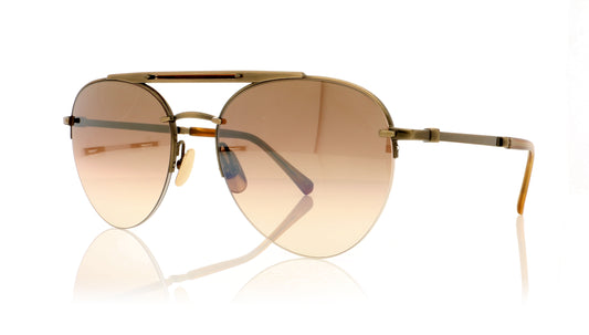 Mr. Leight Rodeo SL ATG-BW/CYN Antique Gold-Beachwood Sunglasses - Angle