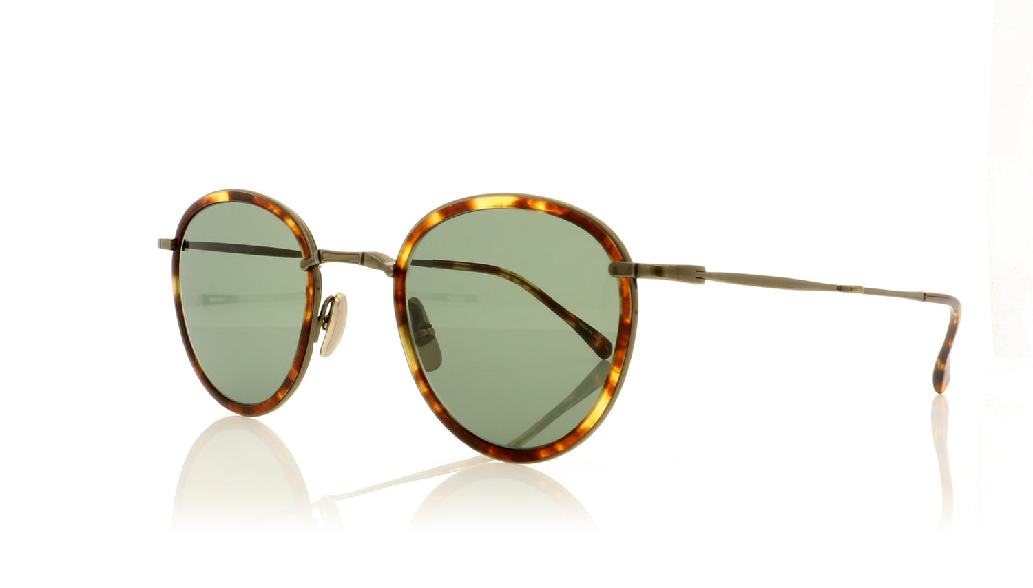 Mr. Leight Mulholland S MPL-ATG-MPL/GRN Colour: Maple Sunglasses - Angle