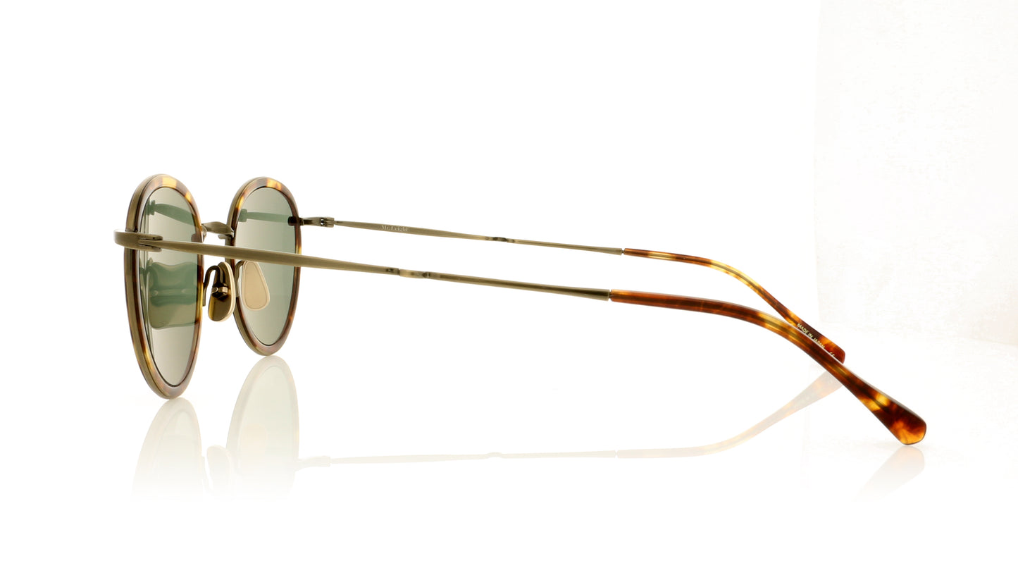 Mr. Leight Mulholland S MPL-ATG-MPL/GRN Colour: Maple Sunglasses - Side