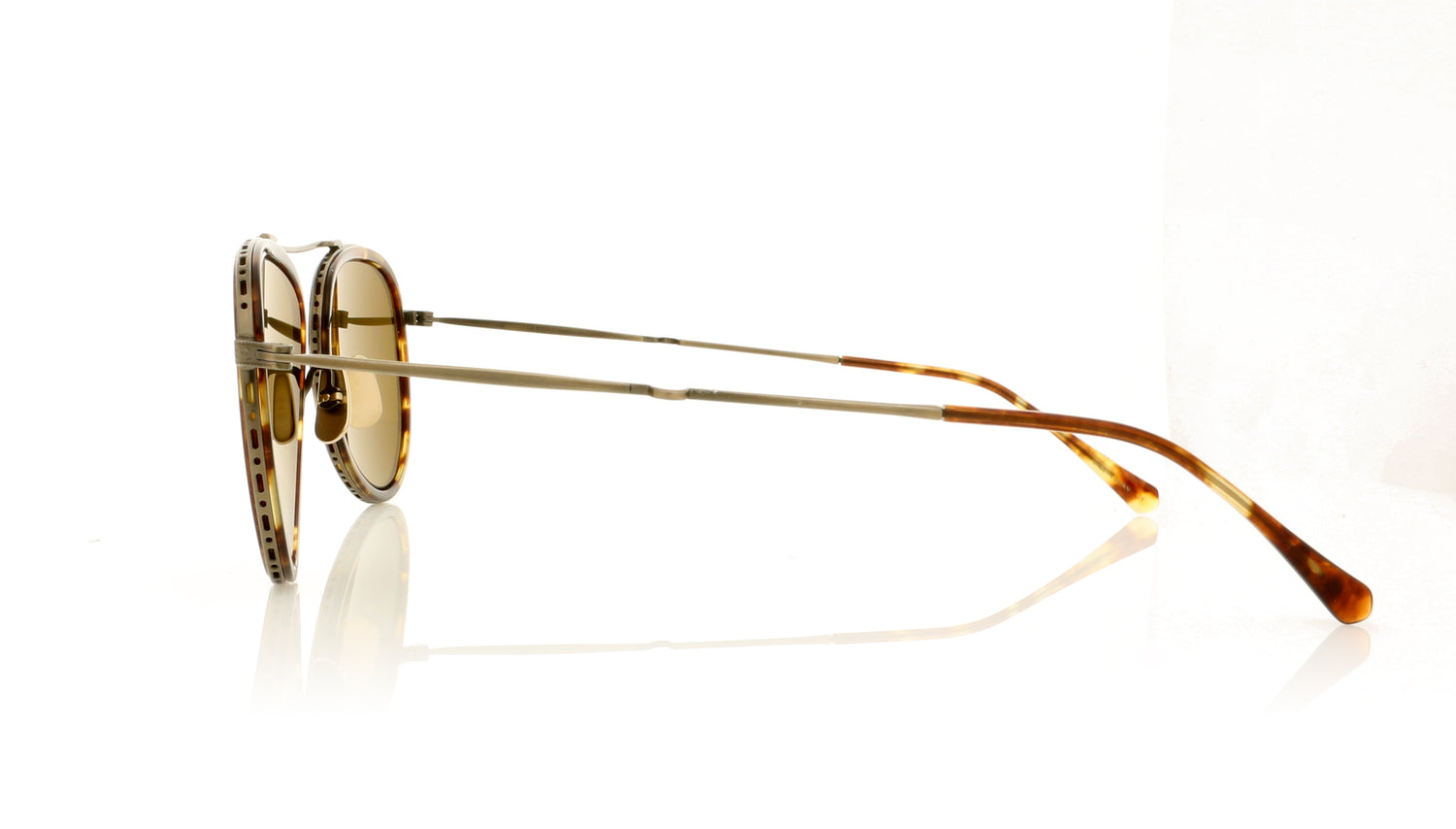 Mr. Leight Ichi S MPLATGMPL/BRNGLSPLR Maple Glasses - Side