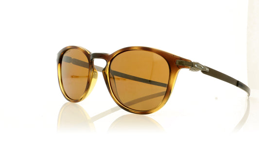 Oakley Pitchman R 943906 Polished Brown Tortoise Sunglasses - Angle