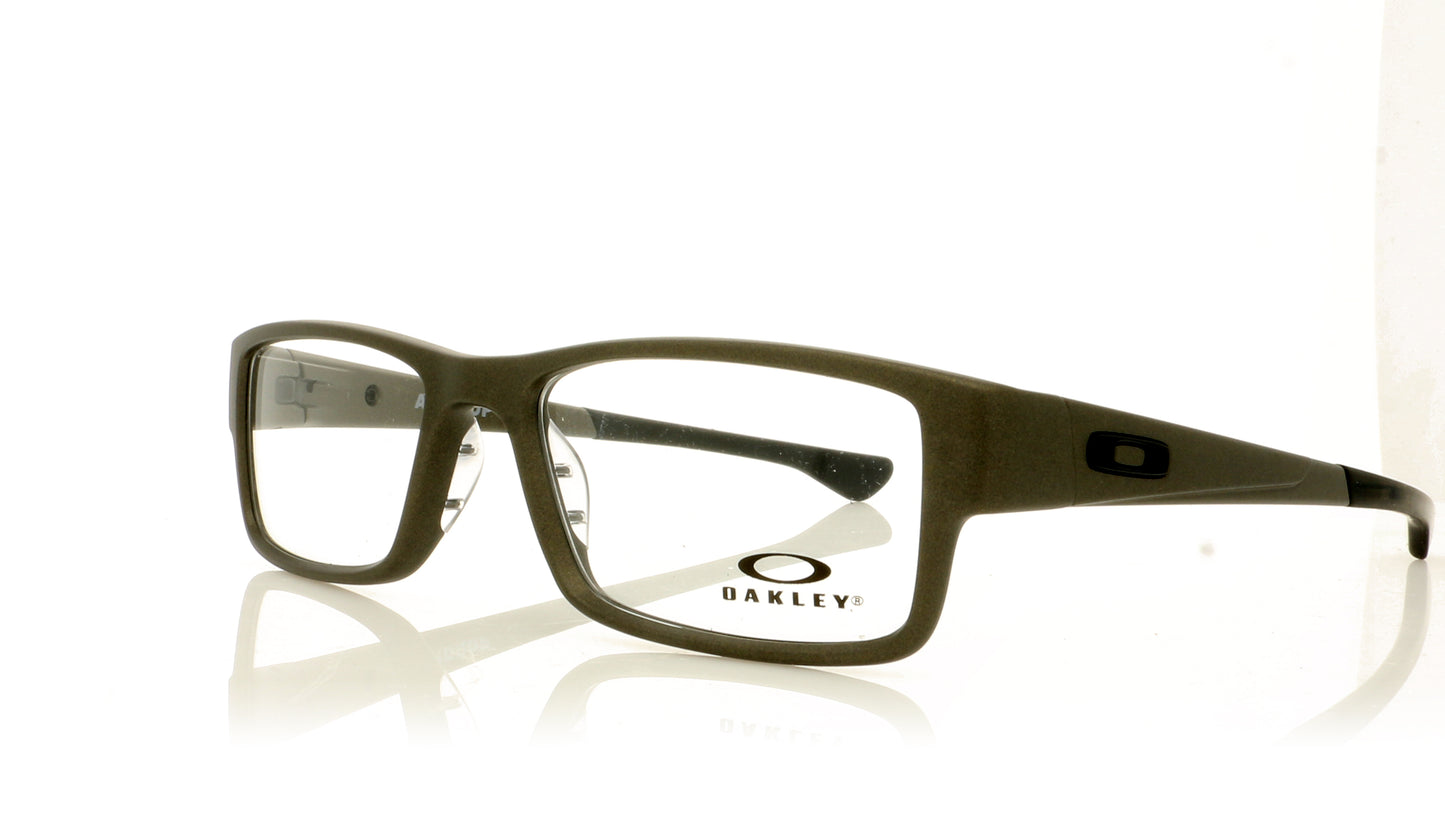 Oakley Airdrop 804612 Satin Lead Glasses - Angle