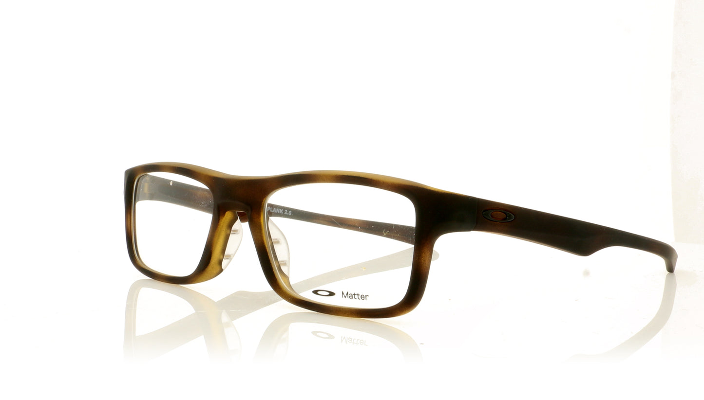 Oakley Plank 2.0 808104 Softcoat Tortoise Glasses - Angle