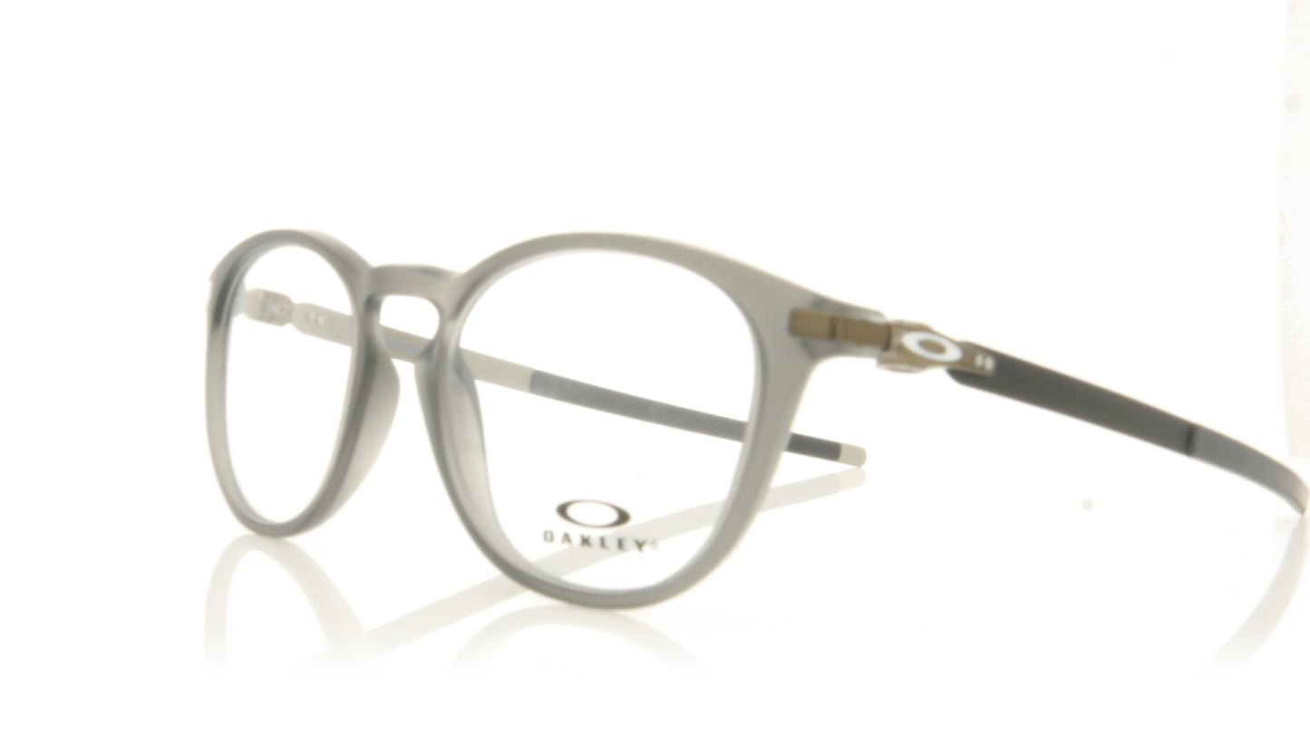 Oakley Pitchman R 810507 Matte Grey Smoke Glasses - Angle