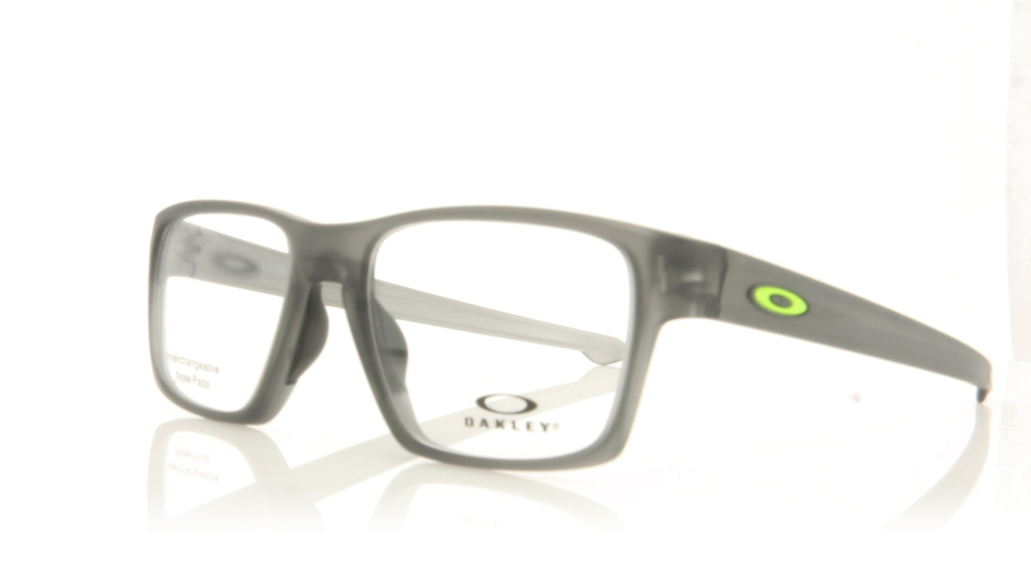 Oakley Litebeam 814002 Satin Grey Smoke Glasses - Angle