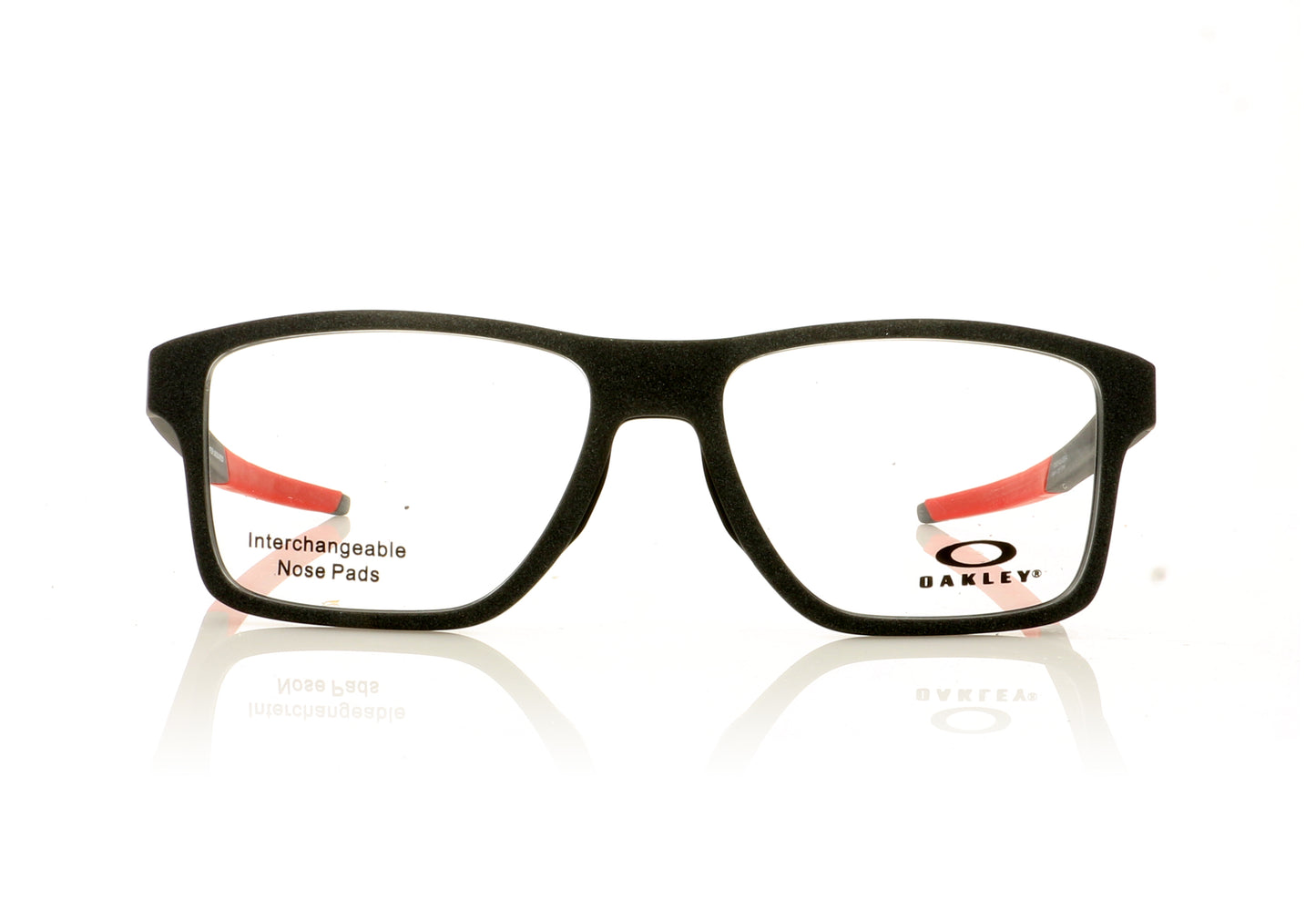 Oakley Chamfer Squared 814308 Satin Light Steel Glasses - Front