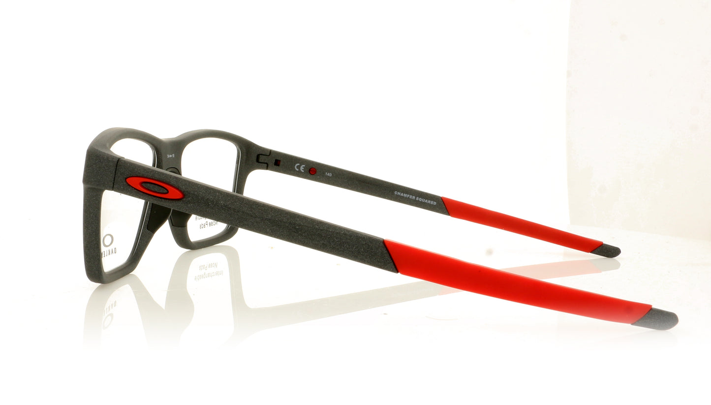 Oakley Chamfer Squared 814308 Satin Light Steel Glasses - Side