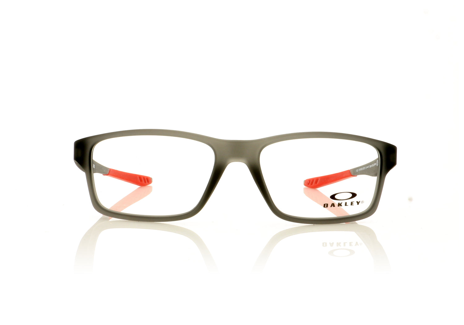 Oakley Crosslink Xs 800203 Satin Grey Smoke Glasses - Front