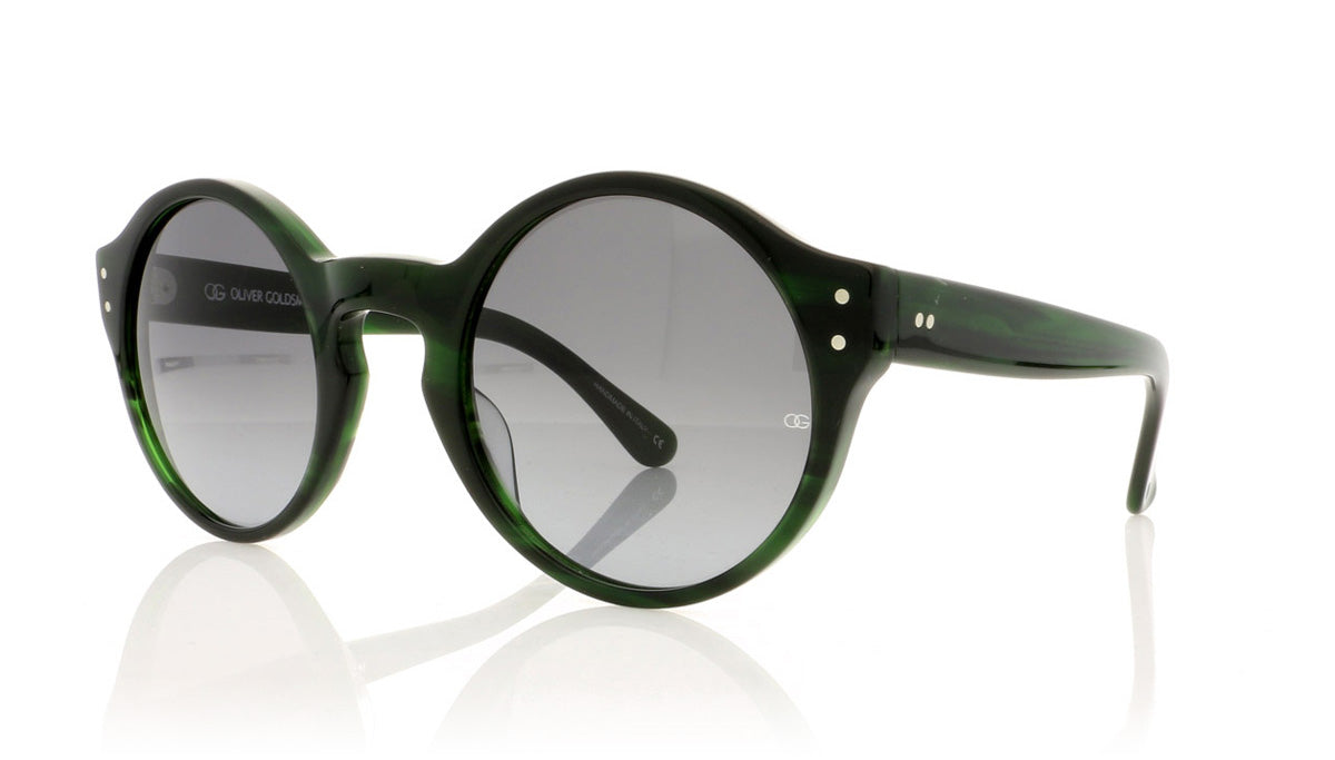 Oliver Goldsmith Casper 7 Evergreen Sunglasses - Angle