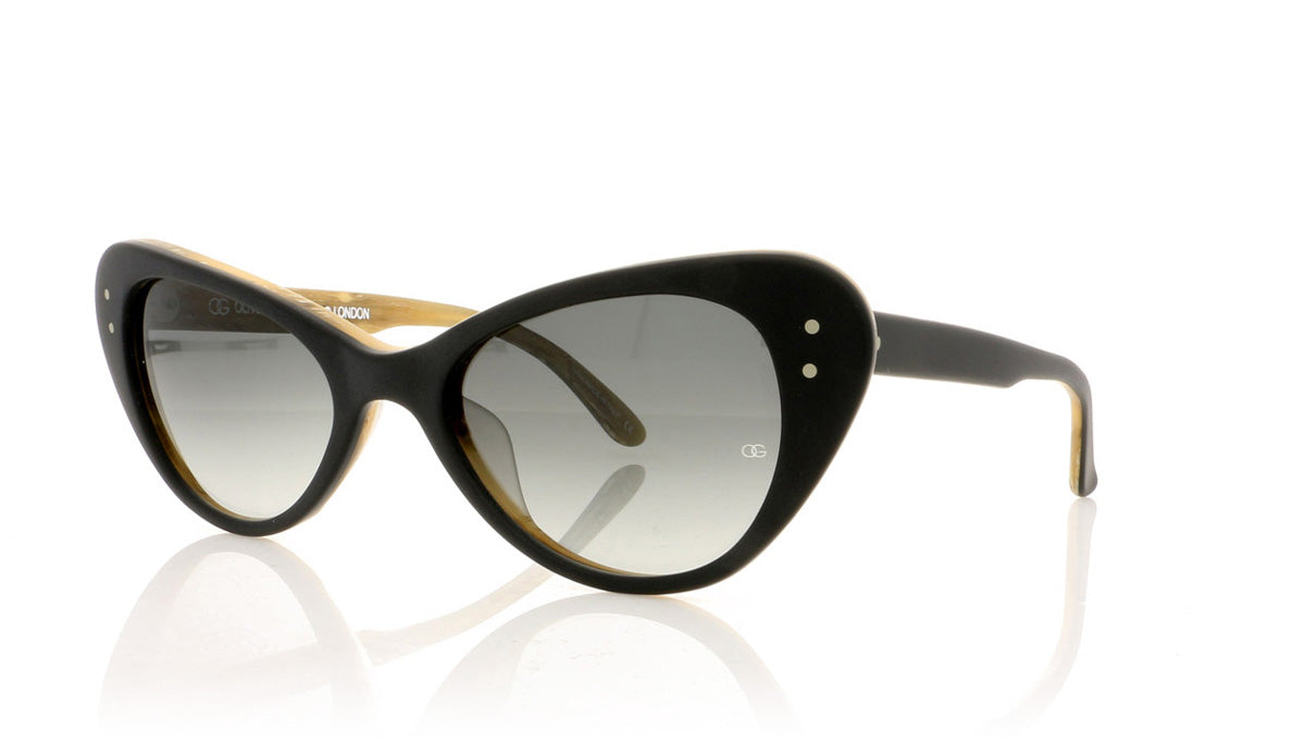 Oliver Goldsmith Grace 1 Matte Black Sunglasses - Angle
