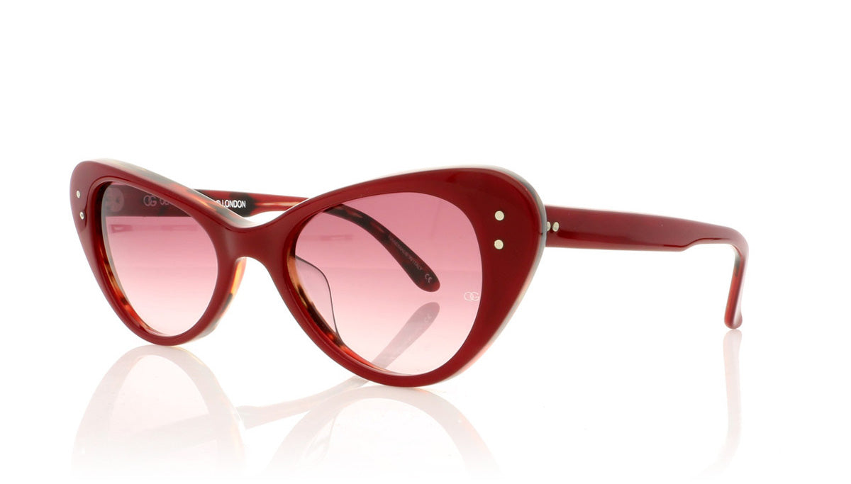 Oliver Goldsmith Grace 2 Red Tortoiseshell Sunglasses - Angle