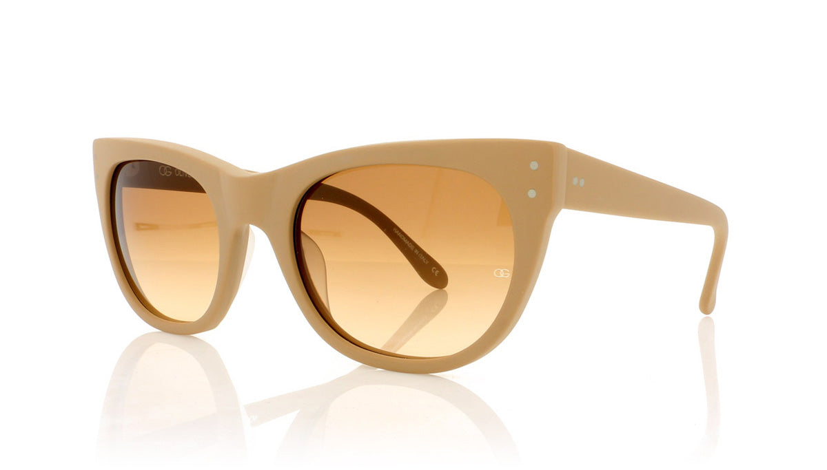 Oliver Goldsmith Lancelot 1 Matte Latte Sunglasses - Angle