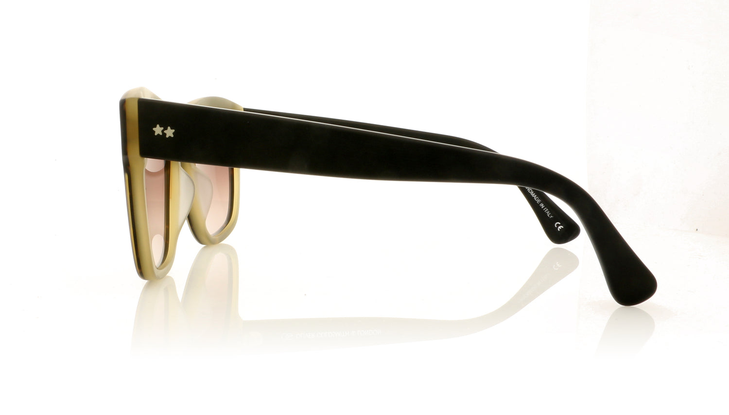 Oliver Goldsmith Lord 22 Matte Tortoise Split Sunglasses - Side