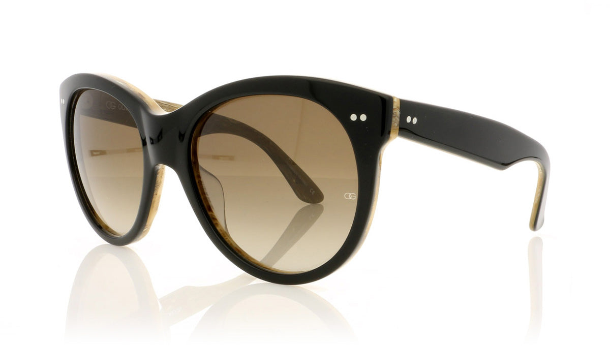 Oliver Goldsmith Manhattan 22 Black Wood Sunglasses - Angle