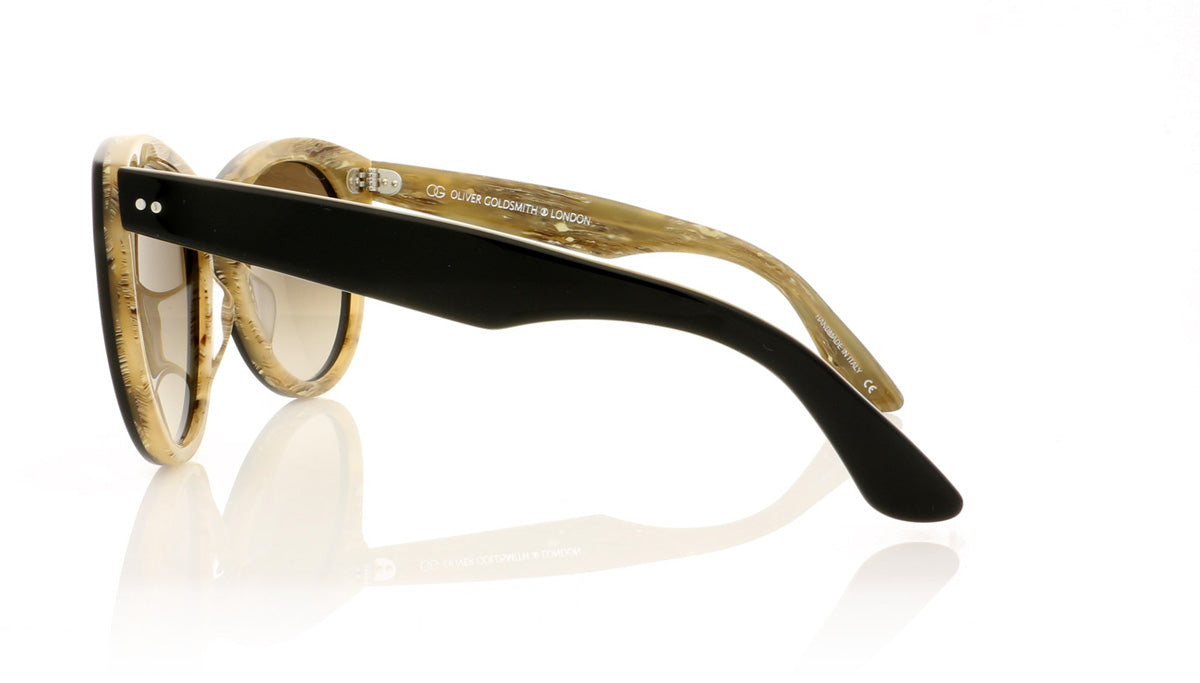 Oliver Goldsmith Manhattan 22 Black Wood Sunglasses - Side