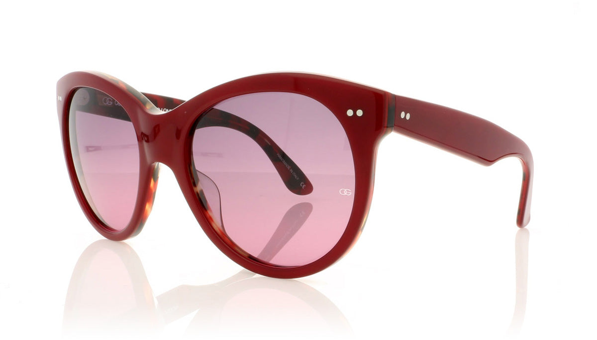 Oliver Goldsmith Manhattan 25 Red Tortoiseshell Sunglasses - Angle