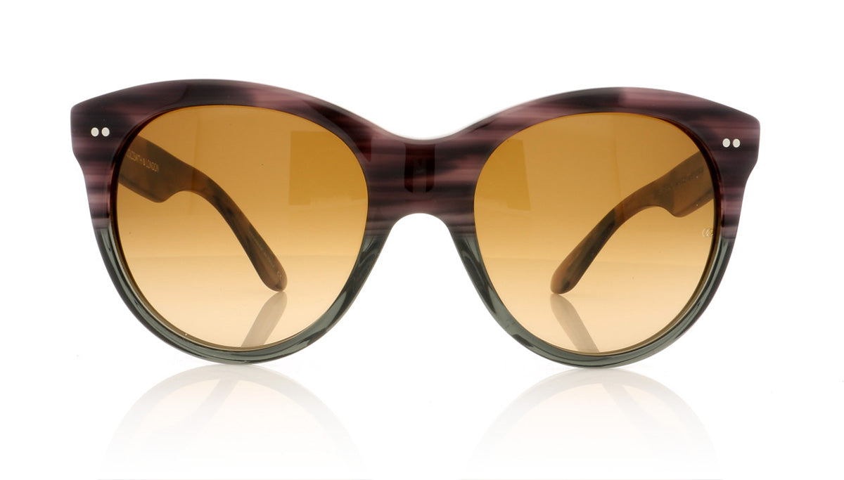Oliver Goldsmith Manhattan 27 Grn Sea Bed Sunglasses - Front