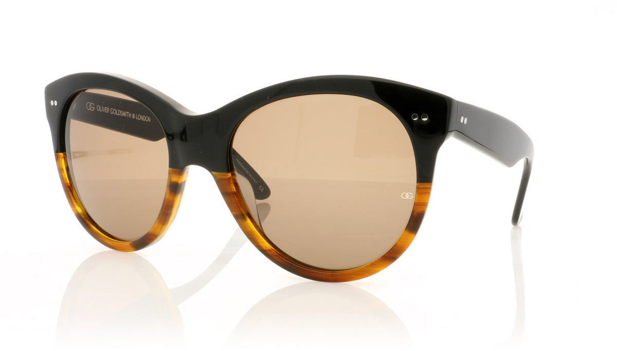 Oliver Goldsmith Manhattan 3 Caramel Split Sunglasses - Angle