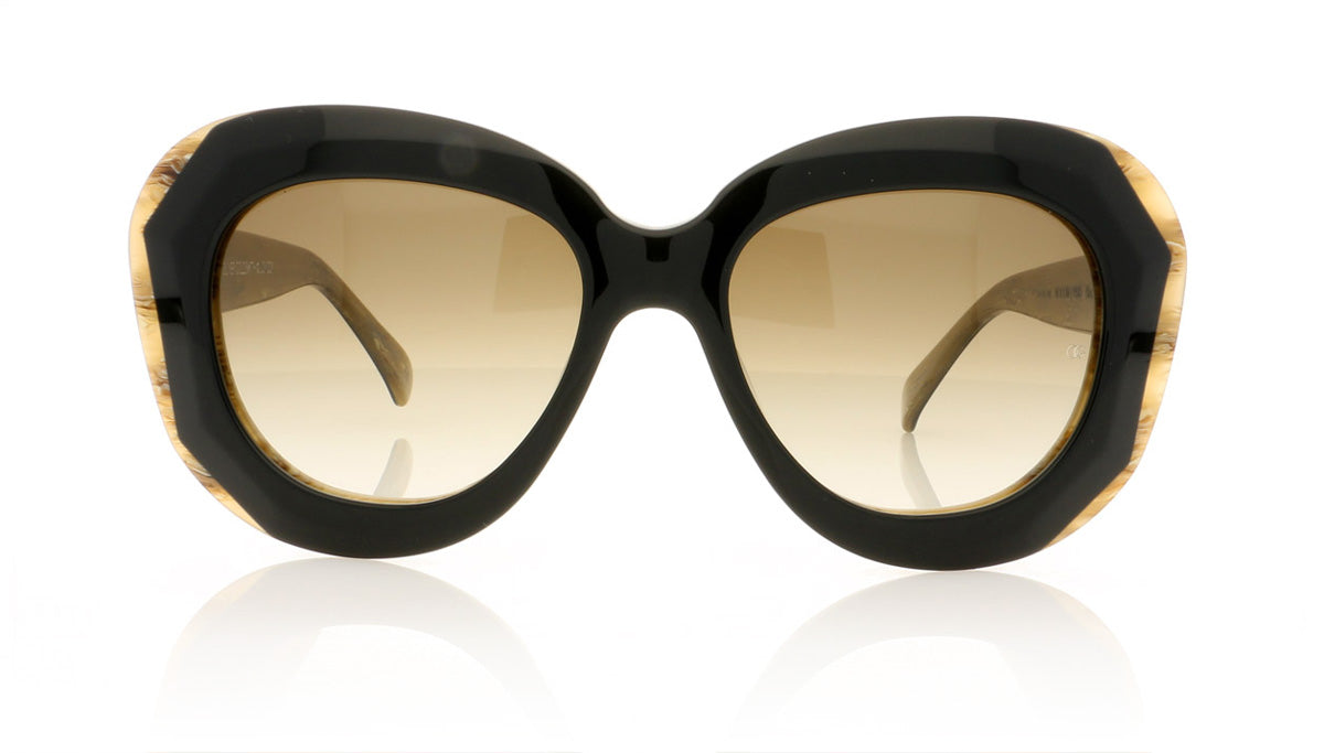 Oliver Goldsmith Norum 12 Black Wood Sunglasses - Front