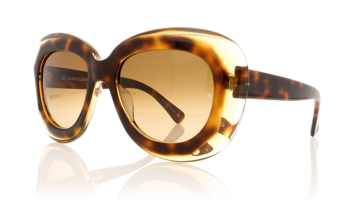 Oliver Goldsmith Norum 15 Tort Tea Sunglasses - Angle