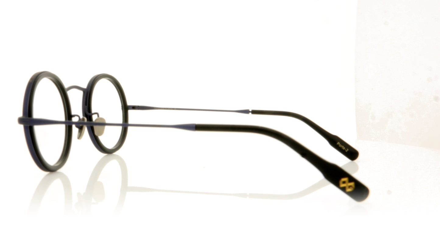 Oliver Goldsmith Porte-2 7 Dark Blue Glasses - Side