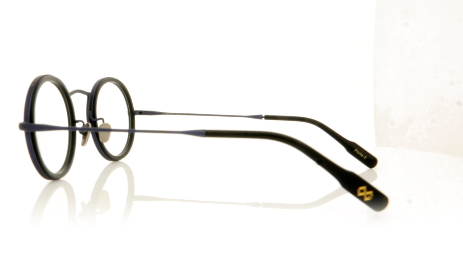 Oliver Goldsmith Porte-2 7 Dark Blue Glasses - Side