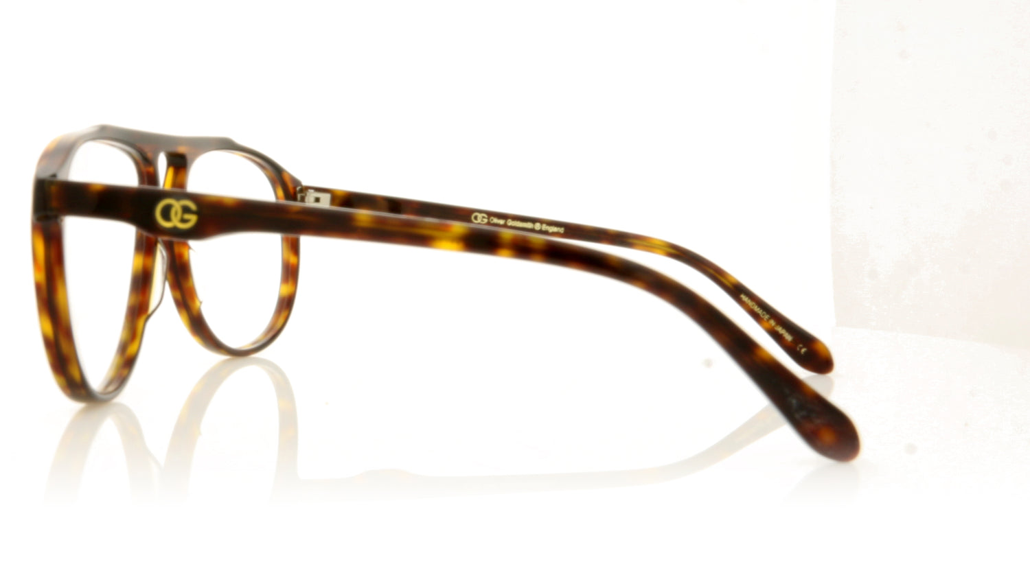 Oliver Goldsmith Ray E Dark Tortoiseshell Dark Tortoiseshell Glasses - Side
