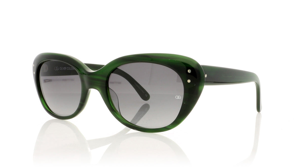 Oliver Goldsmith Sophia 19 Evergreen Sunglasses - Angle