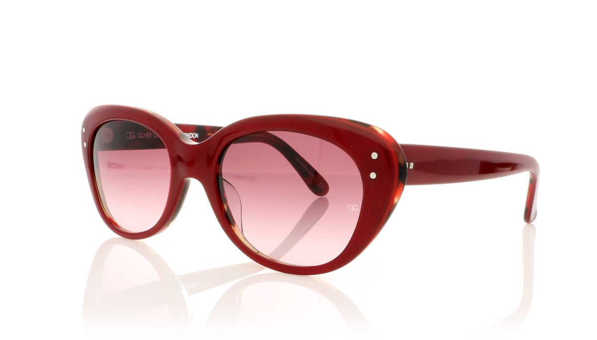 Oliver Goldsmith Sophia 22 Red Tortoiseshell Sunglasses - Angle