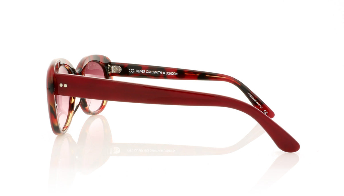 Oliver Goldsmith Sophia 22 Red Tortoiseshell Sunglasses - Side
