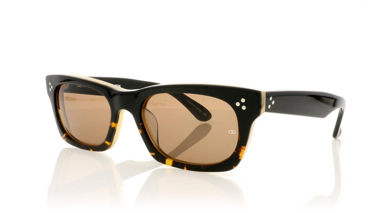 Oliver Goldsmith Vice Consul 8 Tortoise Split Sunglasses - Angle