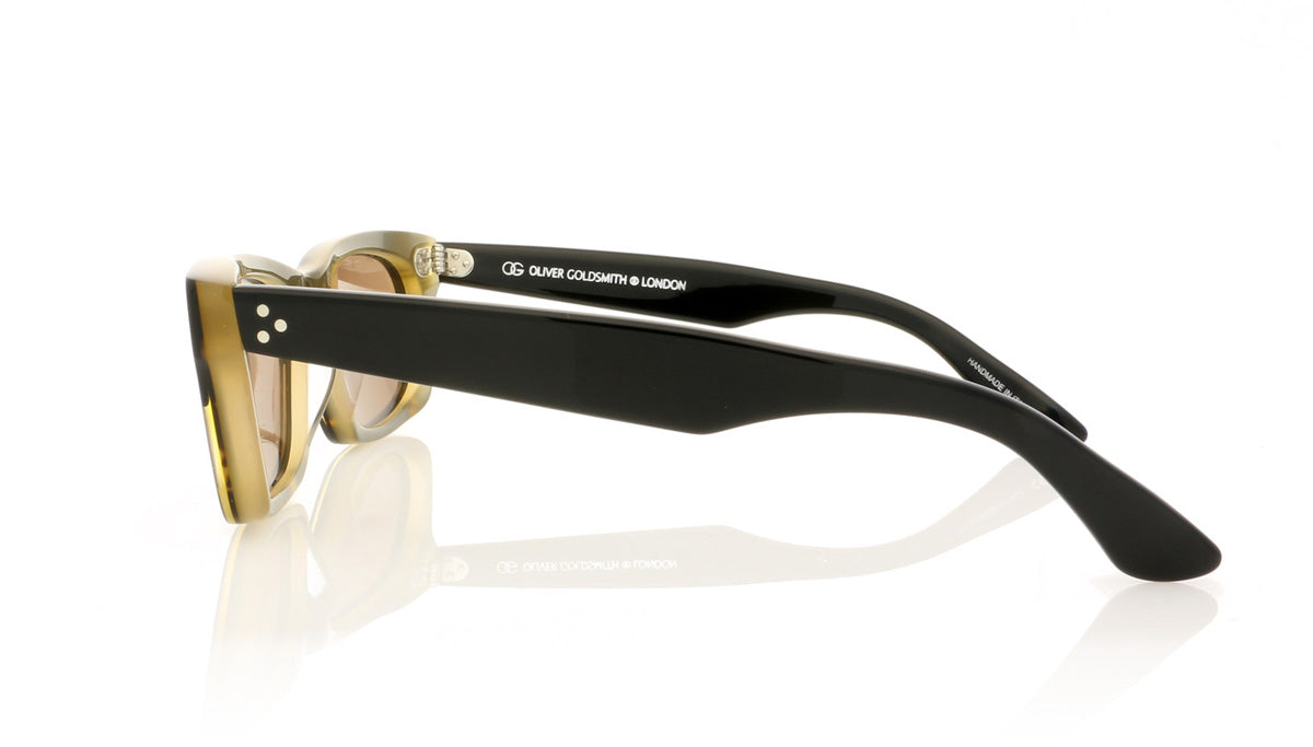 Oliver Goldsmith Vice Consul 8 Tortoise Split Sunglasses - Side