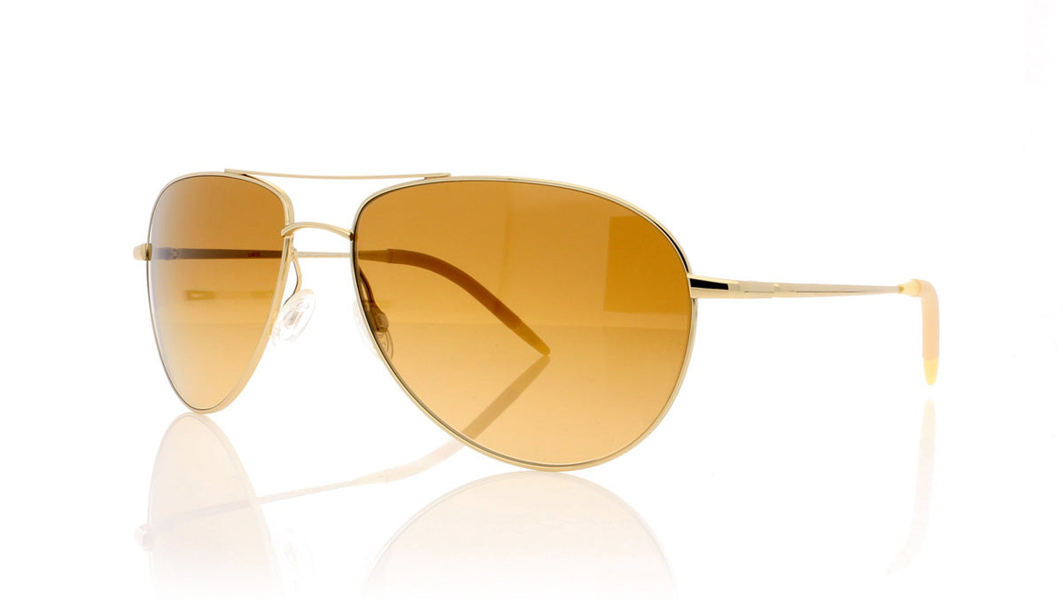 Oliver Peoples Benedict OV1002S 5036K8 Silver Sunglasses - Angle