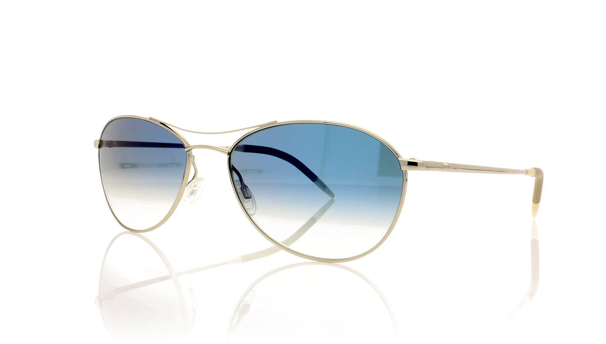 Oliver Peoples Aero Sun OV1005S 5036/3F Silver Sunglasses - Angle