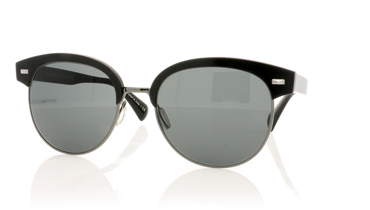 Oliver Peoples Shaelie OV1167S 5222/87 Brushed Black Sunglasses - Angle