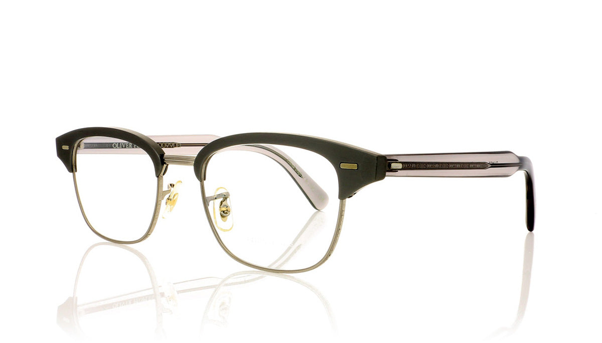Oliver Peoples Shulman OV1177 5228 Brshd Gn Metl Glasses - Angle