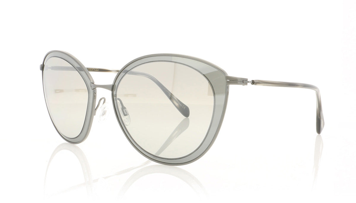 Oliver Peoples Gwynne OV1178S 50416V Brushed Pewter Sunglasses - Angle