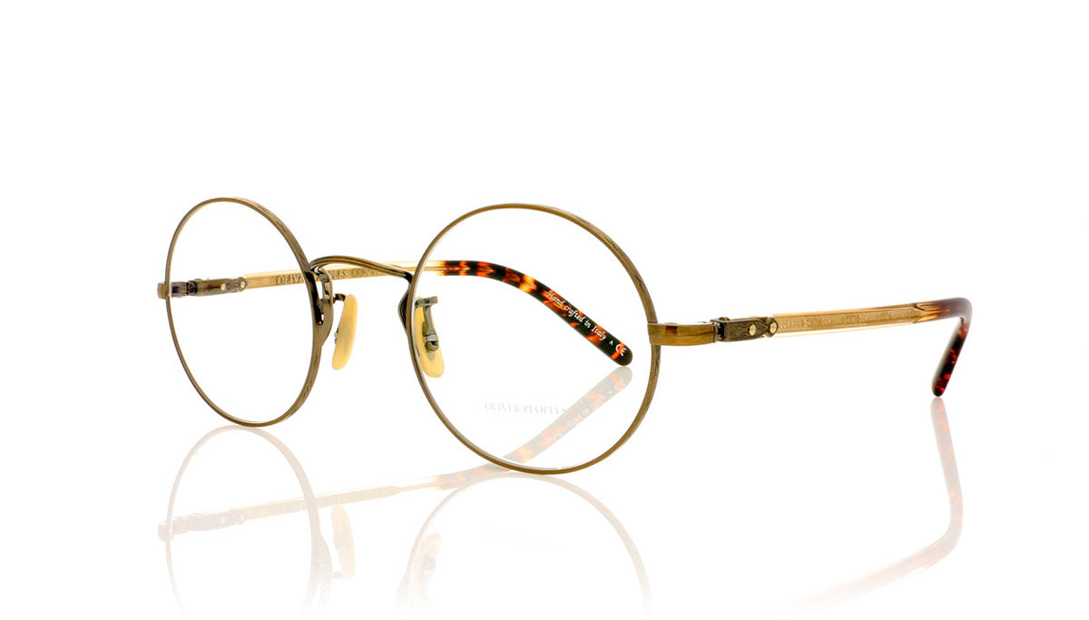 Oliver Peoples Overstreet 0OV1190 5039 Antique Gold Glasses - Angle