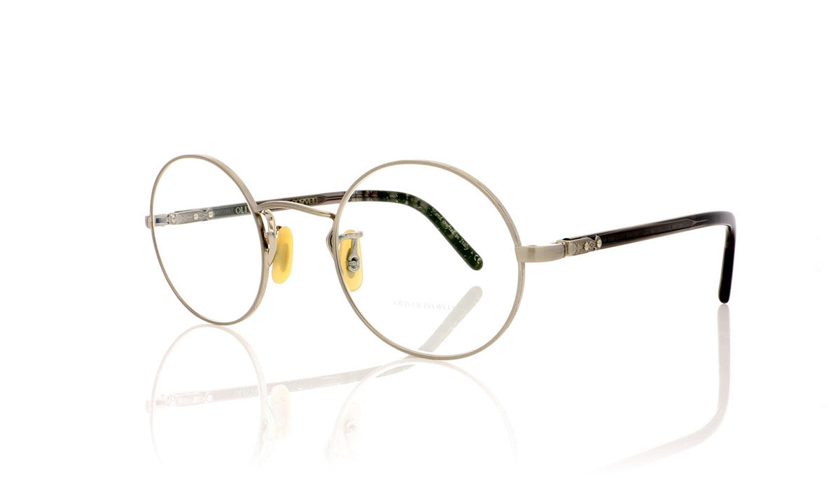 Oliver Peoples Overstreet 0OV1190 5063 Brushed Silver Glasses - Angle