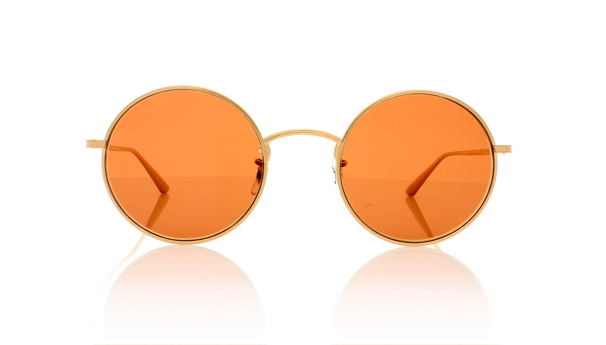 Oliver Peoples After Midnight 0OV1197ST 525253 Brushed Gold Sunglasses - Front