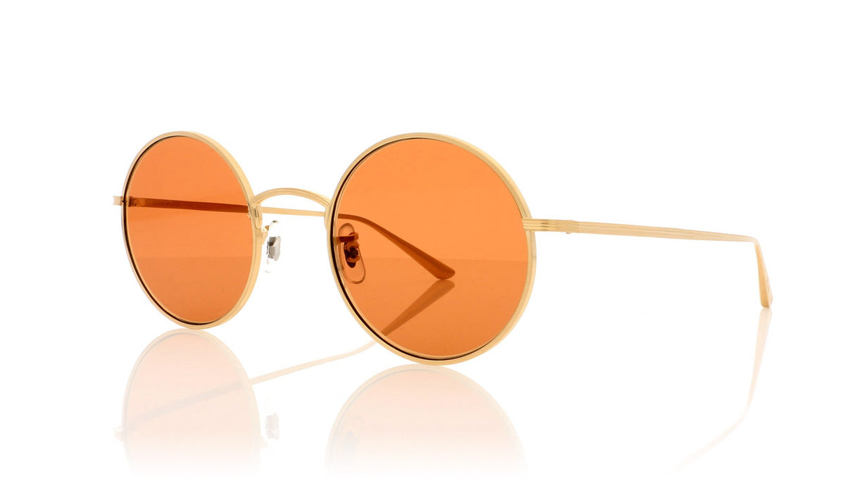 Oliver Peoples After Midnight 0OV1197ST 525253 Brushed Gold Sunglasses - Angle