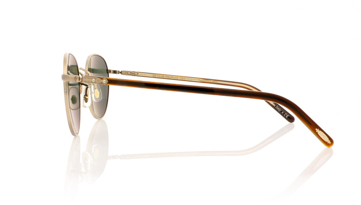 Oliver Peoples Hassett 0OV1203S 5261P1 Brushed Gold Sunglasses - Side