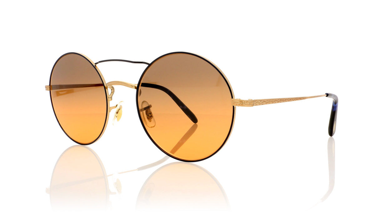 Oliver Peoples Nickol OV1214S 527156 Brushed Gold Sunglasses - Angle