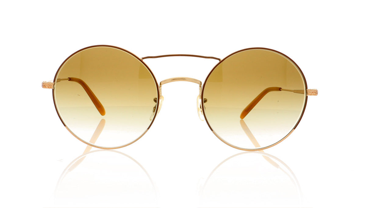 Oliver Peoples Nickol OV1214S 52718E Brushed Gold Sunglasses - Front