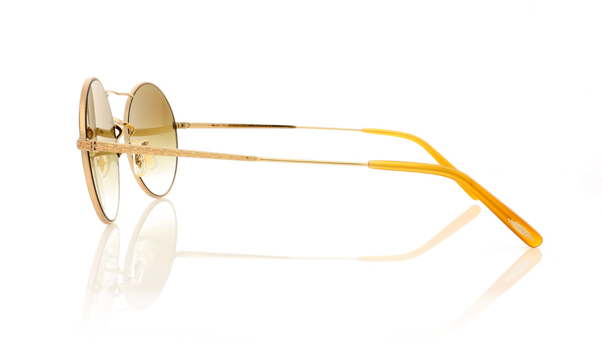 Oliver Peoples Nickol OV1214S 52718E Brushed Gold Sunglasses - Side